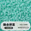 Paquete de recarga de cuentas de 264 colores 250 g, pesado por gramo, cuentas para fusionar cuentas DIY de 2.6 mm, materiales de manualidades de colores a granel