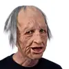 Halloween Nuevo Producto Máscara de Personaje de Látex de Abuela Gorro de Cabeza Máscara de Anciano Calvo de Abuela Fabricante en Stock