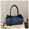 Bolso de Hombro Grande de Mezclilla para Mujer Transfronterizo, Nuevo Bolso de Mano de Nicho de Gama Alta para Viajar, Bolso de Hombro Retro