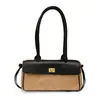 Bolso tipo baguette de cuero PU de moda transfronterizo para mujer, nuevo modelo 2026, bolso de hombro de gran capacidad, bolso de axila, bolso de mano de alta gama