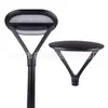 Luminária solar de jardim externa ultra brilhante, cabeça única/dupla, 3m, para vilas, áreas cênicas, parques, condomínios residenciais e paisagismo de projetos