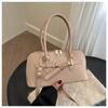 Vintage Commuter Início do Outono 2025 Simples Nova Moda Cor Sólida Grande Capacidade Bolsa de Mão Crossbody para Mulheres