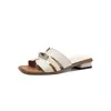 Sandalias Cuadradas de Playa Versátiles de Gama Alta Estilo Francés para Mujer, Adecuadas para Uso al Aire Libre, Nuevo Modelo Verano 2026, Tacón Cuadrado de 2 cm, Sandalias de Deslizamiento
