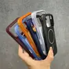 Adequado para iPhone 18 Pro Max, capa de celular magnética com sensação de pele fosca, capa protetora anti-queda de quatro cantos para Apple 17P
