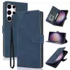 Adecuado para funda de teléfono Samsung S26ultra, funda de cuero anticaídas para teléfono S25FE, funda protectora tipo billetera multifuncional A37