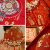 Casal Perfeitamente Combinado, Auspicioso e Harmonioso, Pingente de Leque de Casamento de Liga de Zinco DIY, Acessório de Cabelo para Noiva, Pingente de Material Artesanal