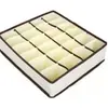 Caja de almacenamiento para ropa interior, organizador plegable para armario para ropa interior y panties, juego de cuatro piezas de almacenamiento compartimentado para el hogar