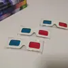 Suministro directo de fábrica en stock marco de papel sin impresión gafas 3D rojas y azules gafas estéreo 3D se puede imprimir logo