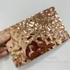 Filme autoadesivo de onda d'água adesivo de parede de espelho ondulado fundo de parede imitação de aço inoxidável cor metálica casamento