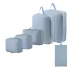 Bolsas de Almacenamiento de Viaje de Tela de Memoria Imitación de Explosiones Transfronterizas Set de 6 Piezas Traje Bolsa de Almacenamiento Sub-paquete Ropa Equipaje Bolsa de Viaje