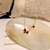 Colar com Pingente de Pônei em Placa de Acetato Estilo Coreano, Corrente de Clavícula Simples Retro de Alto Padrão, Joia Elegante da Moda de Nicho para Mulheres