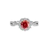 Anillo de compromiso de moissanita color D de 1 quilate con seis garras clásico, anillo de diamante de compromiso de lujo y temperamento para mujer