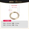 Fábrica al por mayor aleación de zinc hebilla de resorte hebilla redonda anillo de resorte de metal anillo abierto llavero accesorios de herrajes