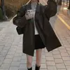Moda Coreana Suelto Estilo Británico Traje Pequeño Sensación Estilo Callejero Blazer Marrón