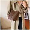 Bolso de cesta de mujer transfronterizo 2026 nuevo de primavera moderno retro bolso cubo simple bandolera para el hombro
