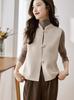 Explosiones de Otoño e Invierno Casual Delgado Estilo Chino Nuevo Estilo Chino Hebilla Chaleco de Mamá Chaqueta Pequeña Ropa de Abrigo Ropa de Abrigo Ropa de Abrigo