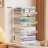 Prateleira de Armazenamento para Classificação de Assuntos Suporte de Livros de Metal para Mesa Estante de Livros Multicamadas para Casa para Livros Didáticos e Livros de Estudante