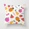 Funda de Almohada con Estampado de Frutas de Verano Nueva Cojín Trasero para Coche Funda para Cojín de Cintura de Sofá