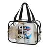 Bolsa de Cosméticos Transparente de PVC Estilo Ins Viaje Portátil Bolsa de Aseo Bolsa de Almacenamiento de Cosméticos para Productos de Cuidado de la Piel