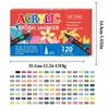 168 Colores Marcadores Acrílicos de Punta Suave Amplia Gama de Colores Set de Pintura Artística Marcadores Acrílicos Creativos DIY para Niños