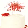 Brochetas Extensibles de Fuegos Artificiales para Fiestas Hawaianas, Lentejuelas con Borlas, Brochetas Desechables para Frutas y Platos Fríos