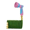Aspersor de jardim transfronteiriço mangueira retrátil automática para regar flores, pistola de rega de jardim, pistola de água de alta pressão doméstica para lavagem de carro, mangueira de água