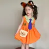 Vestido de Verano 2026 para Niñas, Estilo Conejo Policía, Mangas Volantes, Zorro Pequeño, con Tirantes, Nueva Moda Infantil