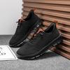Sapatos Mocassins Masculinos de Bico Largo Mais Vendidos no Exterior, Sapatos Casuais Leves e Confortáveis em Fly-Knit, Sapatos Barefoot Respiráveis para Mãos Largas Masculinas em Estoque