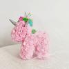 Regalo de Navidad, San Valentín, Cumpleaños, Rosa, Mini Unicornio, Pequeño, Creativo, Simulación, Flor Eterna, Unicornio