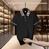 Nueva camiseta polo de comercio exterior para hombre, camiseta casual popular de manga corta de alta gama para verano con cuello camisero, top más vendido transfronterizo