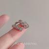 Hebilla de oreja de diamante de color pequeño, estilo dulce y fresco, exquisito pendiente pequeño para mujer, estilo frío, simple, diario, leucorrea, hebilla de oreja de diamantes de imitación para mujer