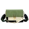 Bolso de hombro para mujer de moda al por mayor, combinación de colores, nuevo, casual, retro, pequeño, cuadrado, bolso cruzado de diseño moderno y exclusivo.