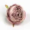 Explosiones de comercio exterior exquisita flor artificial morada de múltiples estilos cabeza de flor artificial para pasador de pelo DIY flor flor pared de flores de boda accesorios de decoración