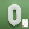 Venta al por mayor estilo INS comercio electrónico transfronterizo 16 pulgadas Exquisitamente empaquetado digital empaque individual de tarjeta de papel globos de papel de aluminio, versión delgada americana