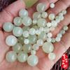 Fabricantes Atacado natural Xiuyu soltas contas nordeste Um pedaço de Xiuyan Jade mão contas colar DIY jóias espalhadas
