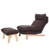 Sofá perezoso estilo japonés individual para sala de estar, dormitorio, sillón de tela creativo, ajustable, reclinable con patas