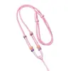 Cordón para collar de joyería de oro de doble lazo tejido a mano, cordón para colgante de jade cultural y creativo DIY, cadena para clavícula ajustable, cordón para colgar, venta al por mayor