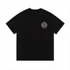 Comércio Exterior Sul Oil Amazon Marca da Moda CH Kro Genuíno Mesmo Estilo Camiseta Estampada de Manga Curta Gola Redonda Solta Meia Manga