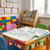 Compra directa transfronteriza de 10 hojas/paquete de pósters para colorear con temática de selva tropical, pósters divertidos para colorear de búsqueda de objetos para educación infantil y desarrollo intelectual