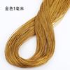 Fio Dourado e Prateado Corda de Borracha Fio Artesanal Corda de Fio Trançado Pulseira Etiqueta Lanyard Embalagem para Presente Fio Dourado Prateado