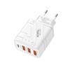 Cargador de Viaje Rápido Multi-puerto 40W Macaron Mecha 1C 3USB 3A para Apple Android