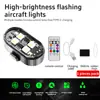Luces para Aeronaves de Control Remoto Inalámbrico Transfronterizas, Luces para Piloto de Dron, Universales para Motocicleta, Coche, Bicicleta, Luces Estroboscópicas de Advertencia