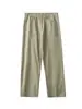Ropa para Hombre Apo Pantalones Casuales de Trabajo de Algodón Puro para Hombre Transfronterizos, Temporada de Primavera, Sensación de Alta Gama, Pierna Recta Holgada, Pantalones Largos Versátiles de Cintura Alta.