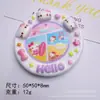 Plato Lindo de Dibujos Animados de Kt Cat Pegamento de Crema para Manualidades Funda para Teléfono Móvil Pasador Diadema Flor para Zapatos Colgante Adorno Creativo Resina