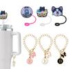 Serie Xiao Mao tapa de pajita stanley traje de cadena de 26 letras etsystanley accesorios para taza con cadena taza succión