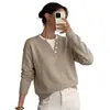TikTok Otoño Venta Caliente Suéter Estilo Coreano Simple Europeo y Americano Transfronterizo Suéter de Punto Falso de Dos Piezas Medio Botón para Mujer