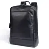 Mochila de cuero de color para hombre mochila retro para ordenador de 15,6 pulgadas mochila de piel de vacuno de primera capa color corteza de crema venta al por mayor