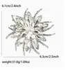 Broche cárdigan de alta gama broche artístico diamante flash elegante lujo decoración de pecho hebilla traje cheongsam decoración pin hebilla bufanda de seda