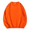 Sudadera de Felpa de Algodón Puro con Bucles Pequeños, Cuello Redondo, Hombros Ligeramente Caídos, Jersey Casual Unisex, Color Sólido, Corte Holgado, Mangas Largas, 260g