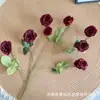 Decoração de Cerimônia de Casamento com Tema Vermelho, Cena de Hotel, Arranjos de Flores, Arranjos de Flores de Teto, Flores Artificiais, Decorações de Casamento